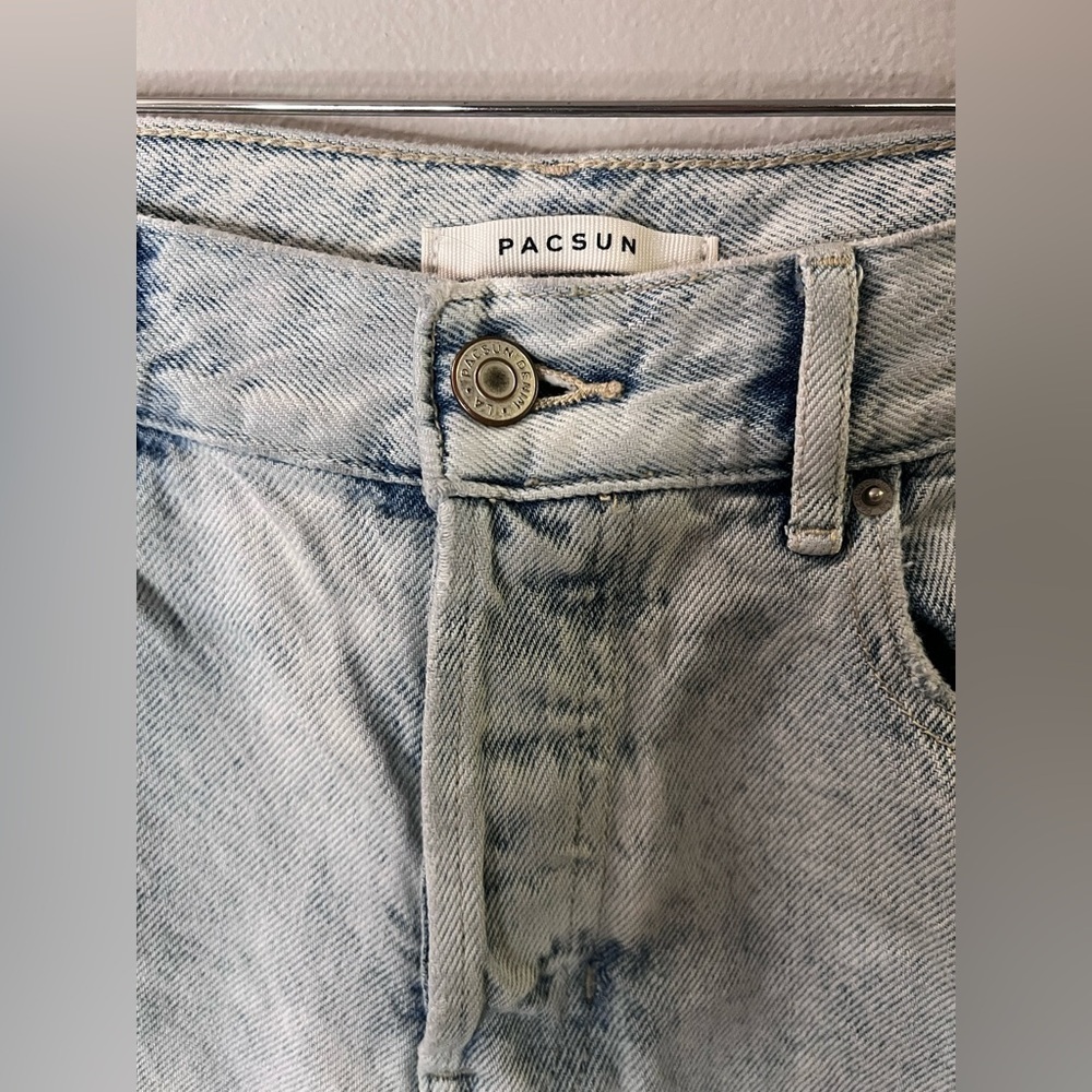 PACSUN Destruction lightwash jeans size 25 - Picture 8 of 10